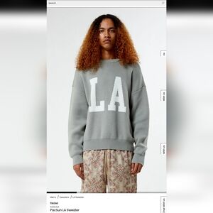 PACSUN LA SWEATER SIZE LARGE NWT!! $70 RETAIL!!